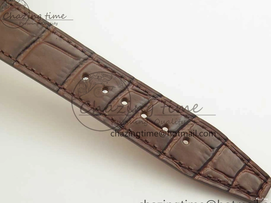 MIROTIME 0419 SportInspired Portofino IW458101 RG MK 1:1 Best Edition Gray Dial On Brown Leather Strap MIYOTA 7165